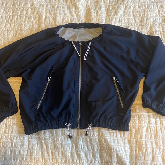 Navy Athleta bomber jacket - Picture 3 of 7